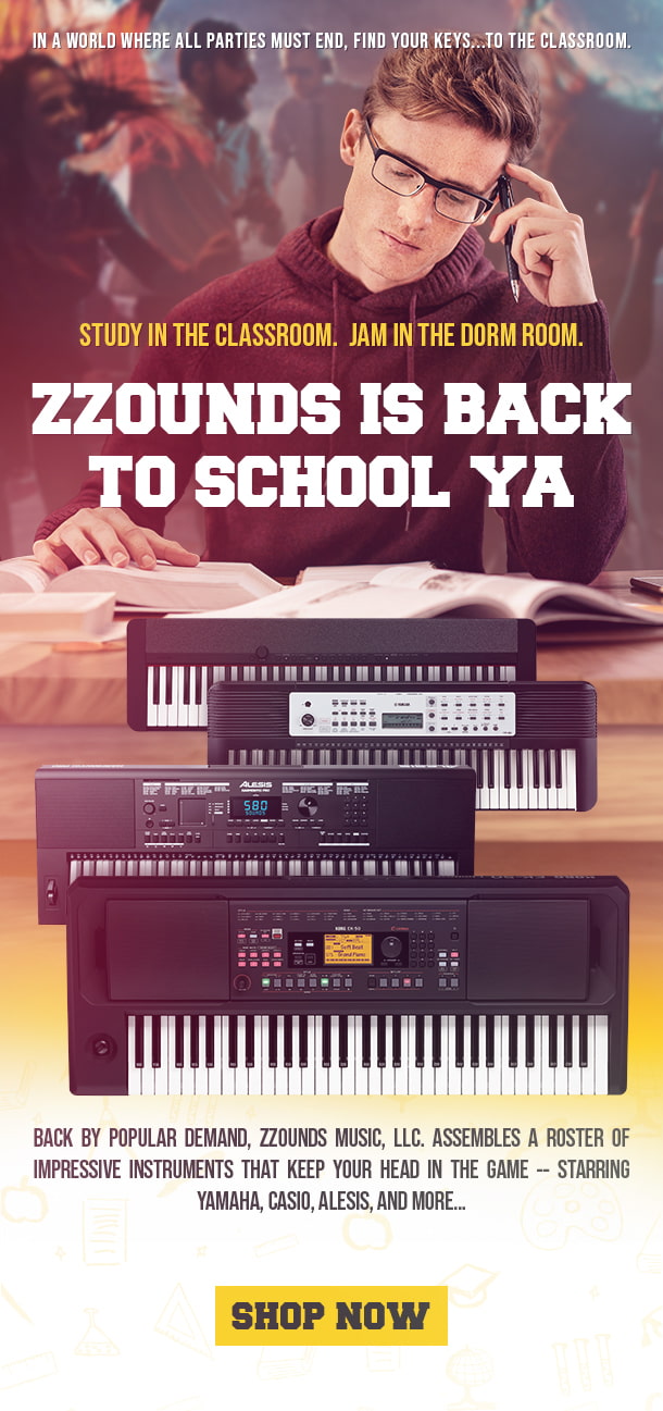 Go back to school on keyboards with built-in music lessons at zZounds.