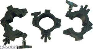 360 degree wrap around tube truss clamp -- securely mounts fixtures to truss.