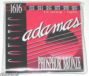 Adamas Phosphor Bronze 12-String Acoustic Guitar Strings (Light, 10-47)