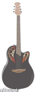 Applause AE148 Super-Shallow Bowl Cutaway Acoustic-Electric Guitar