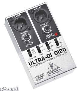 Behringer DI20 Ultra-DI 2-Channel Active DI Box/Splitter