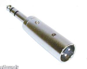 CBI XLR Male To 1/4-inch TRS Male Connector