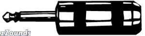 CBI Large 1/4-inch Male 2-Conductor Connector