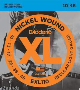 D'Addario EXL110 XL Electric Guitar Strings (Regular Light, 10-46)