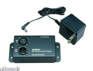Audio Technica AT8801 48VDC Single Channel Phantom Power Supply