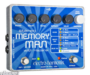 Electro-Harmonix Stereo Memory Man with Hazarai Delay Pedal