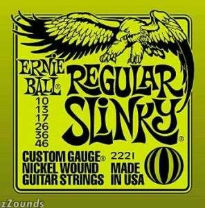 Ernie Ball 2221 Regular Slinky Electric Guitar Strings (10-46)