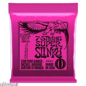 Ernie Ball 2623 7-String Super Slinky Electric Guitar Strings (9-52)