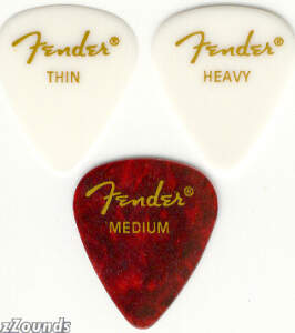 Fender 351 Classic Celluloid Pick (Thin, 12 Pack)