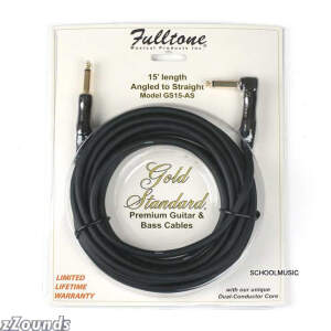 Fulltone Gold Standard Instrument Cable with Straight and Right Angle Plugs