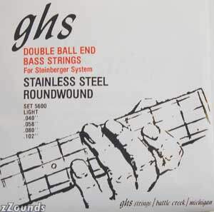 GHS 5600 Double Ball End Electric Bass Strings (Light, 40-102)