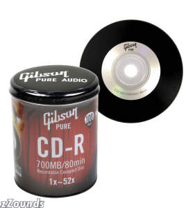 Gibson 52X Blank CD-R Media