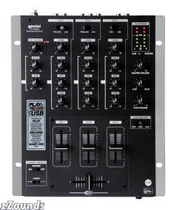 Gemini PS626USB Professional 3-Channel USB Mixer