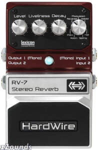 HardWire RV7 Stereo Reverb Pedal