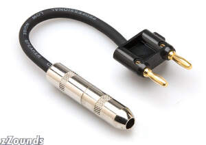 Hosa BNP116BK 16-Gauge 1/4 in. to Dual Banana Adapter