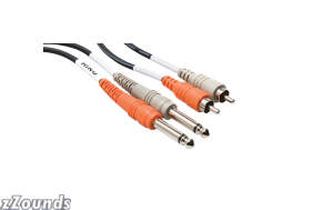Hosa Dual RCA to Dual Mono 1/4 in. Cable