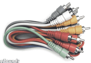 Hosa CRA-Series Patchbay Cables - 1.5 feet (RCA to RCA x 8) (Model CRA845)