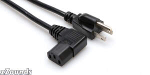 Hosa 3-Wire Grounded Right Angle Power Cable