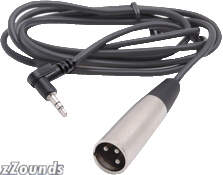 Hosa Angled 1/8 Stereo to Male XLR Cable