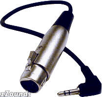 Hosa Angled 1/8 in. Stereo to Female XLR Cable
