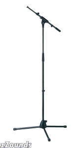 K&M 27195 Tripod Microphone Stand with Extendable Boom