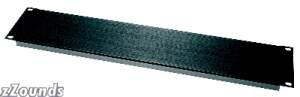 Middle Atlantic 3 Space (5 1/4 in.) Flanged Aluminum Blank Panel, Black Brushed Finish