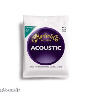 Martin M130 Silk & Steel Folk Acoustic Guitar Strings (11-47)