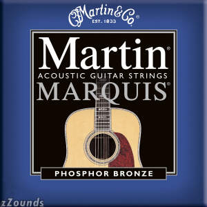 Martin M2200 Marquis 92/8 Phosphor Bronze Acoustic Guitar Strings (Medium, 13-56)