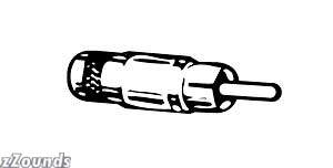 Neutrik NYS352 RCA Male Shielded Barrel Connector