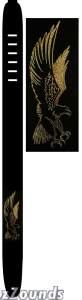 Perri's Leather 2.5-inch Leather Guitar Strap with Embossed Graphics