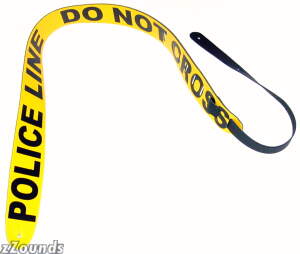Perri's Leathers Police Line Leather Guitar Strap