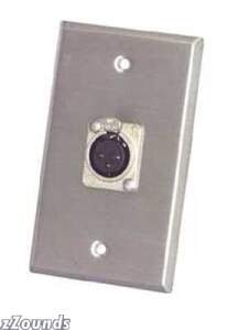 Pro Co Wall Plate with Single Female XLR (Model WP1004)