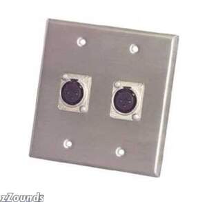 Pro Co Double Wall Plate with Dual Female XLR (Model WP2034)