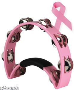 Rhythm Tech 1060 True Colors Tambourine Limited Edition for Breast Cancer Awareness