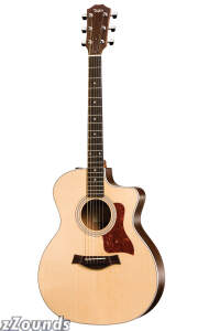 Taylor 214CE Grand Concert Cutaway Acoustic-Electric Guitar (with Case)