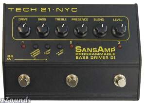 Tech21 SansAmp Programmable Bass Driver DI Pedal