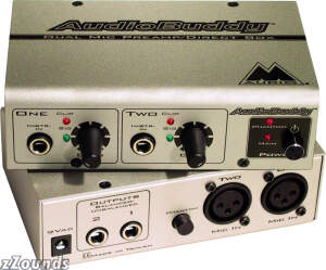 M-Audio AudioBuddy Dual Microphone Preamp with Phantom Power and Direct Box