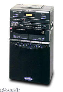 VocoPro DUET-II CD/CD+G Dual Cassette AM/FM Karaoke System