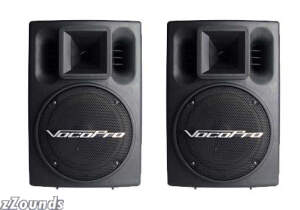 VocoPro PV-802 Powered Vocal Speakers (400 Watts)