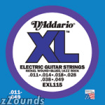 D'Addario EXL115 XL Electric Guitar Strings (Blues/Jazz Rock, 11-49)
