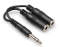 Hosa Y Cable - 6 inch (Stereo 1/4 inch Phone Male to 2 Mono 1/4 inch Phone Female)  (Model YPP117) coupon