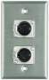 Pro Co Wall Plate with Dual Female XLR (Model WP1013)