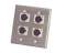 Pro Co Double Wall Plate with 4 Female XLR - Model WP2035