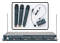 VocoPro VHF-4800 VHF 4-Channel Wireless Microphone System