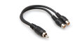 Hosa Y Cable (RCA Male to 2 RCA Female)