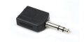 Hosa GPP-359 Dual Female TRS 1/4" to Male TRS 1/4" Adapter