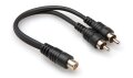 Hosa YRA-105 Female RCA to Dual Male RCA Y-Cable