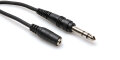 Hosa MHE Female TRS 1/8" to Male TRS 1/4" Headphone Adapter Cable