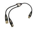 Monster CableLink MCLFX2MX Y-Adapter XLR Female to 2 x XLR Male