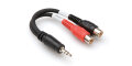 Hosa Y Cable (Stereo 1/8" TRS Minijack Male to 2 x RCA Female)